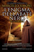 Marcello Simoni, L'enigma dell'abate nero, copertina, Secretum Saga, romanzo