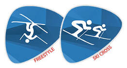 logo freestyle ski cross EYOF2023, freestyle, ski cross,EYOF2023